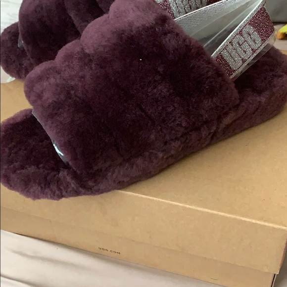 UGG Shoes - PURPLE UGG SLIDES FOR THE LOW
